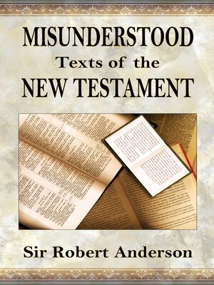 cover image of Misunderstood Texts of the New Testament